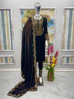 Koleksi Wanita India dalam grosir tersedia tersedia Kurti dengan Salwar dalam kain kualitas tinggi perancang baru terlihat Kurta dhoti salwaar