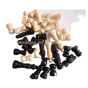 Giochi in legno Scacchiera Gioco di Scacchi Set in Bianco e Nero Pezzi Degli Scacchi Floding Scacchi Bordo - Product Image 3