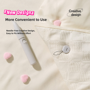 Wrinkle-Free Quilt Grippers Child Safe No Pins System 8-Pack Soft Duvet Fasteners Comforter Holder Clips for <strong>Crib</strong>/Adult Beds - Product Image 5