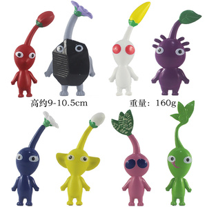 HY 2025ใหม่เซ็ต8ชิ้น9-10.5ซม. รูปการ์ตูน <span class=keywords><strong>Pikmin</strong></span>, โมเดลฟิกเกอร์แอคชั่นท็อปเปอร์เค้ก8ชิ้น - Product Image 1