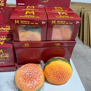 Juguete Squishy Gigante <span class=keywords><strong>de</strong></span> Comida Rápida: <span class=keywords><strong>Hamburguesa</strong></span>, Fruta, Caramelo, Donut, Cerebro, Capibara, Suave y Aprietable, Vegetales - Product Image 2