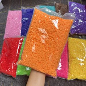 WHATSTONE 3mm 4mm 5mm Color Rosa bebé parte posterior plana gelatina resina sólida diamantes de imitación - Product Image 5