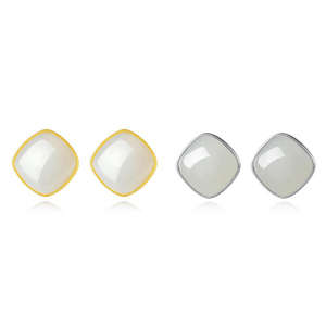 Joyería de moda para mujer, joyería fina, aretes, conjunto de joyería de moda, plata 925, joyería de plata de ley 925, jade natural. - Product Image 1