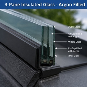 Ventana de Techo de Aluminio con Triple Acristalamiento y Aislamiento Térmico para Jardín de Invierno en Climas Fríos - Product Image 3
