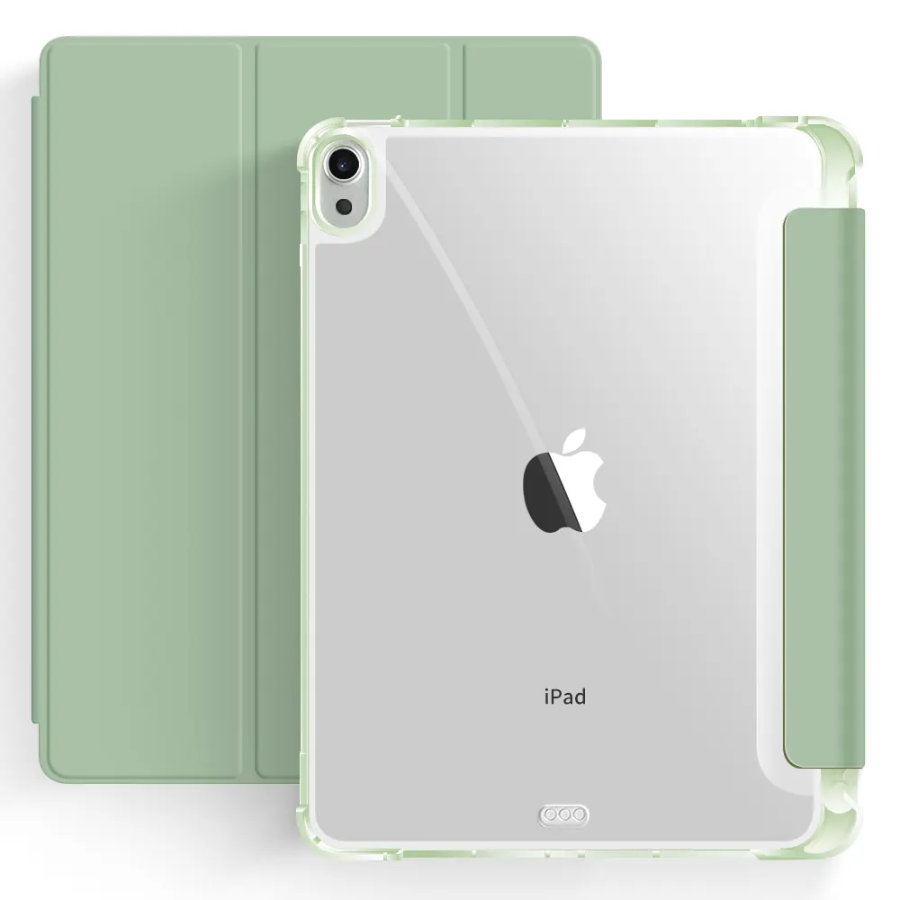 Penutup Tablet Premium untuk iPad Mini 6, Casing TPU Bening Anti Guncangan untuk iPad Mini 6 dengan Pemegang Pensil