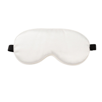 Masker Mata Tidur Sutra Tali Elastis yang Dapat Disesuaikan Satin Lembut Penghalang Cahaya Ramah Kulit Alat Bantu Tidur untuk Perjalanan, Tidur Siang, Tidur Malam