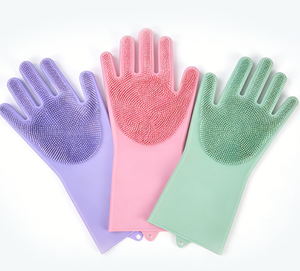 Sarung Tangan Mandi Hewan Peliharaan <span class=keywords><strong>Anti</strong></span> Gores <span class=keywords><strong>Anti</strong></span> Gigit Sikat Perawatan Anjing Kucing untuk Kucing atau Anjing - Promo - Product Image 1