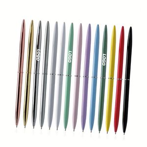Bolígrafo Personalizado de Metal Dorado con Punta de Bola de 1.0 mm, Tinta Negra Giratoria, Retráctil Brillante para la Escuela, Bodas, Regalos - Product Image 1