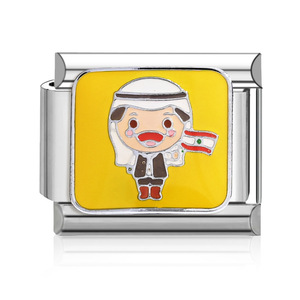 Modular Bracelet <b>Titanium</b> Steel Cartoon Charm Unisex DIY Jewelry Set - Product Image 4