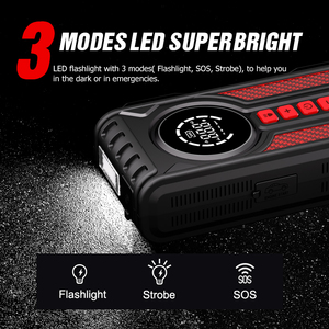 Avviatore di Emergenza per Auto con Power Bank, Caricabatterie con Batteria al Litio 7200mAh, Pompa d'Aria Portatile per Pneumatici, Avviatore per Camion e Moto - Product Image 6