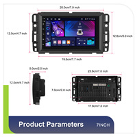 Hikity pour GMC Chevrolet Buick Hummer Android Car Radio 7 ''4 + 64G Car Audio Car Stereo Wireless CarPlay Android Auto GPS WIFI