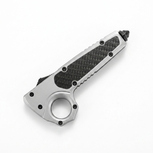 Cuchillo de Camping de Alta Calidad Micro Tech Edición Aluminio, Herramienta EDC de Bolsillo, Acero Inoxidable, Mango de Aluminio OEM - Product Image 4