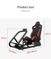Siège de simulation de course ARTcockpit avec support pour volant G29T300 Demon Claw R5
