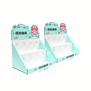 OEM Product Display Stands Light Bulb Display Stand Foldable Corrugated Supermarket Shelf Hanging <b>Hook</b> Cardboard Display Rack - Product Image 3
