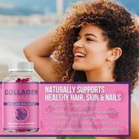 OEM/ODM Premium Collageen Stervormige Gummies Vitamine C Collageen Gummies Hartvormige Glutathion Biotine Collageen Gummy Ringetjes