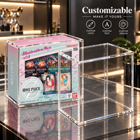 Boîte de présentation magnétique en acrylique personnalisée de qualité supérieure pour jeu de cartes One Piece, boîte d'illustration Vol.1, super magnétique N52, protection UV