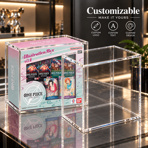 Boîte de présentation magnétique en acrylique personnalisée de qualité supérieure pour jeu de cartes One Piece, boîte d'illustration Vol.1, super magnétique N52, protection UV - Product Image 1
