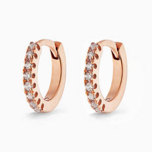 Nueva alta calidad delicada Plata de Ley 925 joyería de oro minimalista hermoso diseño mujeres pendientes de aro de moda - Product Image 5