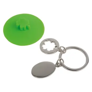 Keychain with <b>trolley</b> <b>token</b> personalized gadgets - Product Image 3