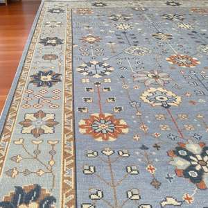 New Serena Lily Hand Knotted Wool <b>Rug</b>, Oushak <b>Rug</b>, Wool Area <b>Rug</b> for living room, bedroom, Dining area,Area <b>Rug</b>,Handmade AreaRug - Product Image 3