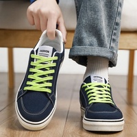 Chaussures en toile classiques pour hommes, personnalisables avec votre marque, baskets décontractées à lacets, semelle en caoutchouc durable, respirantes pour l'été