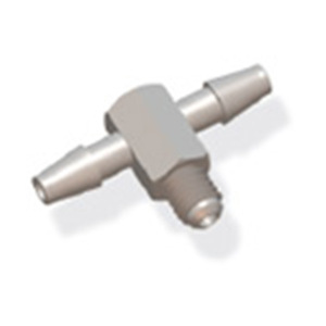 Raccord en T JU PlasFitting, fileté 1/8 NPT, en plastique, pour tuyaux de plomberie industrielle - Product Image 5