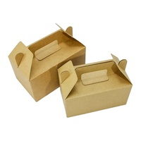Cajas de Embalaje para Pollo Frito de Comida Rápida para Llevar, con Logotipo Personalizado al por Mayor, Caja de Papel para Pollo Frito