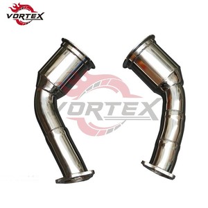 Tubo de Escape de Acero Inoxidable de Alto Rendimiento Vortex para Audi RS4 RS5 B9 2.9T V6 2017-2024, Pulido Espejo, Tubo Turbo de Carreras - Product Image 2