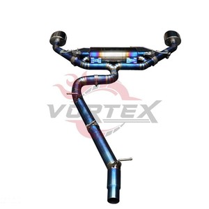 ท่อไอเสีย Vortex Ultralight Titanium Catback สำหรับ Audi S3 8V 8Y 2.0T ปี 2013-2024 ระบบ Valvetronic พร้อมเคลือบสีฟ้าเบิร์น - Product Image 6