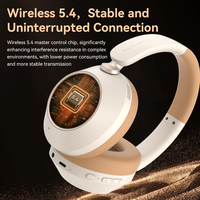 Cyboris 2026 C808 ANC BT 5.4 Headphone Nirkabel Over-Ear dengan Desain Logam, Koneksi Dua Perangkat, Bass Boost untuk Penggunaan Audiophile