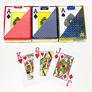 Commercio all'ingrosso di alta qualità di plastica impermeabile casinò Design Logo stampa Poker carte da gioco giochi da tavolo carte con scatola - Product Image 1