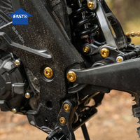 Kit de boulons de moto en alliage de titane TC4 GR5, jeu de vis à six pans creux pour Sur-Ron Segway E-Bike, 43 pièces, 11 composants, couleur personnalisée