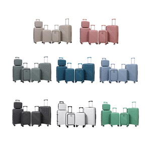 Ensemble de valises à roulettes rigides en PP, légères, pour bagages de cabine, tailles 20/24/28 pouces, style moderne, pour affaires, vente en gros usine - Product Image 2