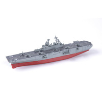 Modèles de navires de guerre en plastique porte-avions militaires modèle de passe-temps jouets enfants Kits de Construction éducatifs Mini navires de l'armée 8 pièces/ensemble