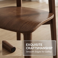 Chaise de salle à manger moderne en bois de chêne massif, durable, écologique, couleur personnalisable pour appartement, maison, hôtel, école et restaurant
