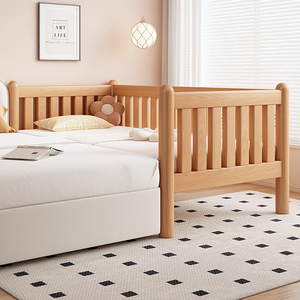 Cuna de bebé de madera maciza ecológica de gran venta, cama de bebé de madera multifunción directa de fábrica para uso en dormitorio - Product Image 4
