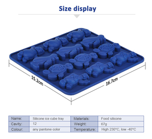 Moule à boules <span class=keywords><strong>de</strong></span> glace en Silicone transparent, sans BPA, Design d'animaux <span class=keywords><strong>de</strong></span> <span class=keywords><strong>dessin</strong></span> animé - Product Image 5