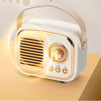 Haut-parleur portable rétro mini Bluetooth stéréo avec radio FM, lecteur de carte TF et USB, idéal pour la décoration intérieure et comme cadeau créatif – Vente directe usine