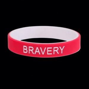 Bracelet de haute qualité en silicone, motif Bonne Nature Humaine, Modestie, Sagesse, Bravoure, Gentillesse, Honnêté - Product Image 3