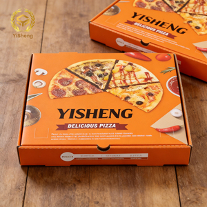 Boîte à pizza en carton ondulé imprimé en Chine, emballage en carton ondulé, boîte rigide pour l'expédition de pizzas - Product Image 2