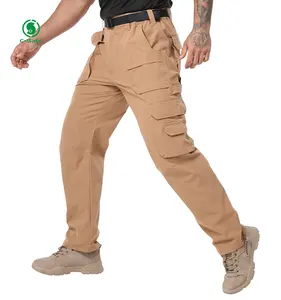 पुरुषों की सामरिक पैंट लोचदार आंसू प्रतिरोधी कार्य पैंट पुरुषों की हल्की लंबी पैदल यात्रा कार्य पैंट पुरुषों की जलरोधक