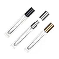 Pequeños Frascos de Perfume Cuadrados Recargables de Vidrio Mate con Cuello de Plástico y Tapa de Rosca, Capacidades de 5ml-100ml, Color y Logotipo Personalizables