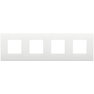 <b>Plate</b> 8M 2+2+2+2 Int71 CL White 30.3 Cm Length 9 Cm Width 0.8 Cm Height Wall <b>Switch</b> Cover - Product Image 1