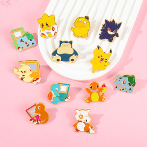 クリエイティブな漫画ポケットモンスターアニメエナメルピンブローチかわいいアニメラペルピン衣類用メタルバッジジュエリー友達へのギフト - Product Image 2