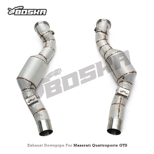 ท่อไอเสียแบบ OEM Catted Header Downpipe สำหรับรถยนต์ Maserati Quattroporte GTS V8 3.8T ปี 2013-2016 รถสปอร์ต ท่อ SUS304 ระบบไอเสียไหลสูง - Product Image 6