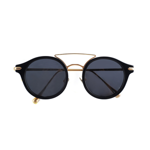 Lunettes de soleil à double pont faites à la main en acétate et métal composite avec verres polarisés en matériau <span class=keywords><strong>Tac</strong></span> - Product Image 1