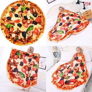 Nouveau Design Pizza Egg Blanket Double Face Burrito Baby Blanket Fun Flannel Blanket Personnalisable pour Adultes et Enfants - Product Image 3