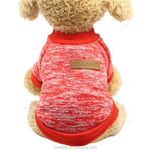 低最小起订量简单狗衣服毛衣实心空白哈巴狗衣服套头衫 - Product Image 6