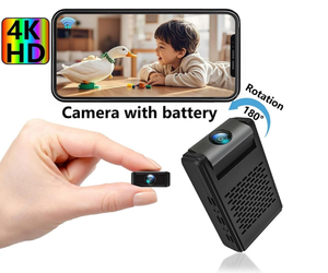 กล้องวงจรปิดขนาดเล็กแบบหมุนได้ 180 องศา OEM พร้อมระบบมองเห็นในเวลากลางคืน สำหรับความปลอดภัยภายในบ้าน - Product Image 1