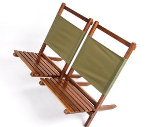 HOYE CRAFTS-Silla de playa de viaje de madera maciza, muebles apilables plegables, precio barato - Product Image 3